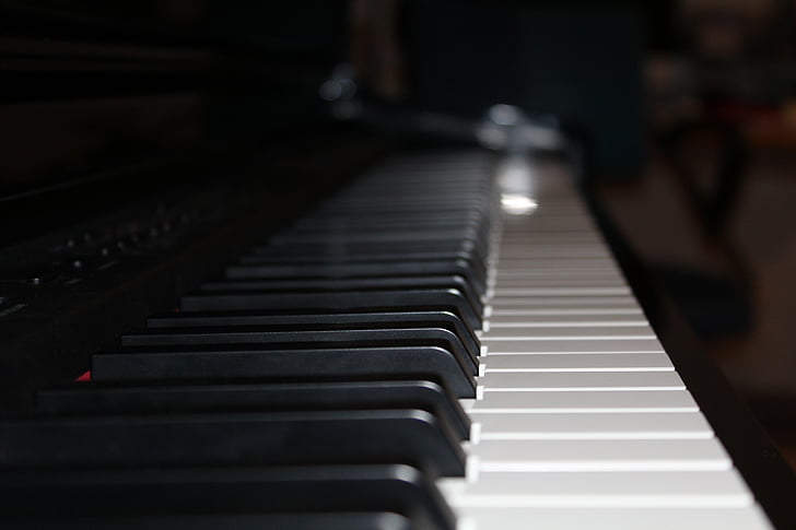 piano, muziek, instrument