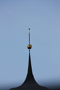 kirke, Enestående, Steeple, arkitektur, Sky