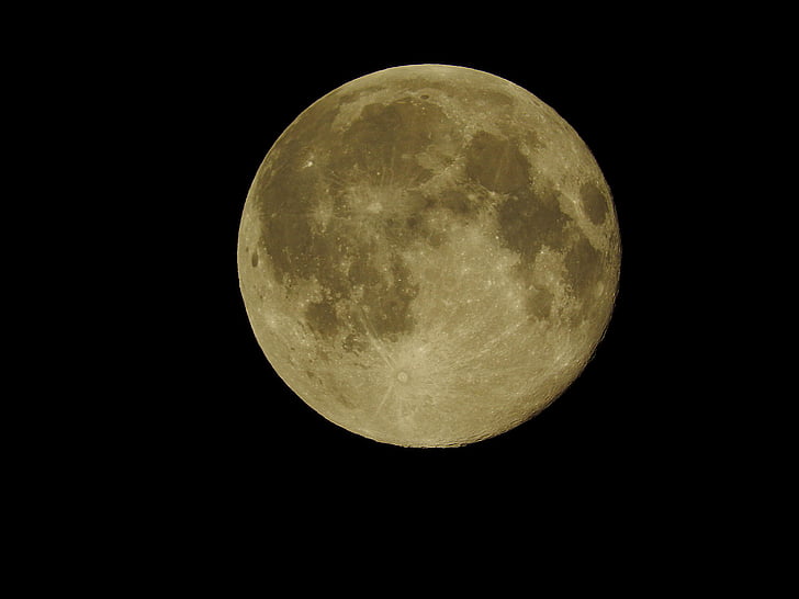 Luna, cerrar, Astronomía, noche, superficie de la luna, Luna llena, Luna planetaria