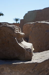 kameň, profil, staré, Wall stone, Egypt, chrám, rastlín