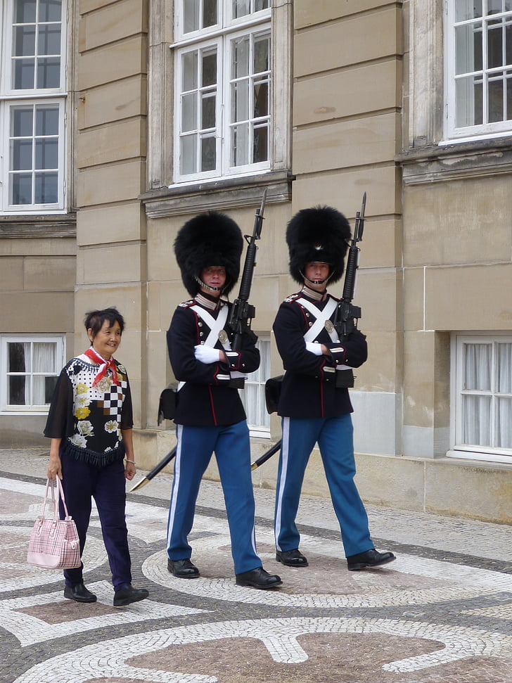 copenhagen, guards, uniforms, parade