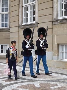 Kopenhagen, varovala, uniforme, Parada