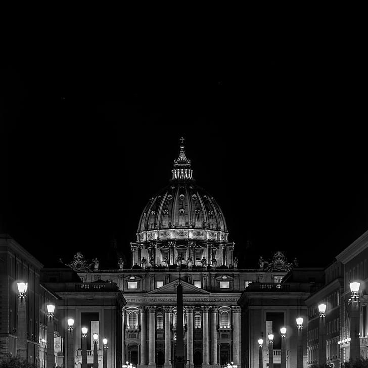 Itálie, Řím, Vatikán, Architektura, Evropa, sloupce, kopule