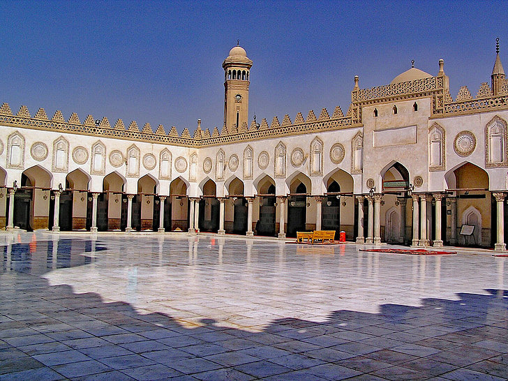 Al azhar, Meczet, Kair, Egipt, Afryka, Afryka Północna, atrakcje turystyczne