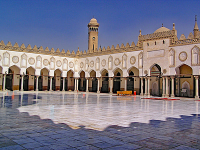 Al-azhar, moskén, Kairo, Egypten, Afrika, Nordafrika, platser av intresse