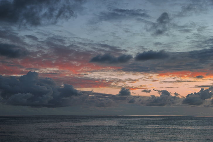 sunset, cloud, clouds, sky, nature, sea, cloud - Sky