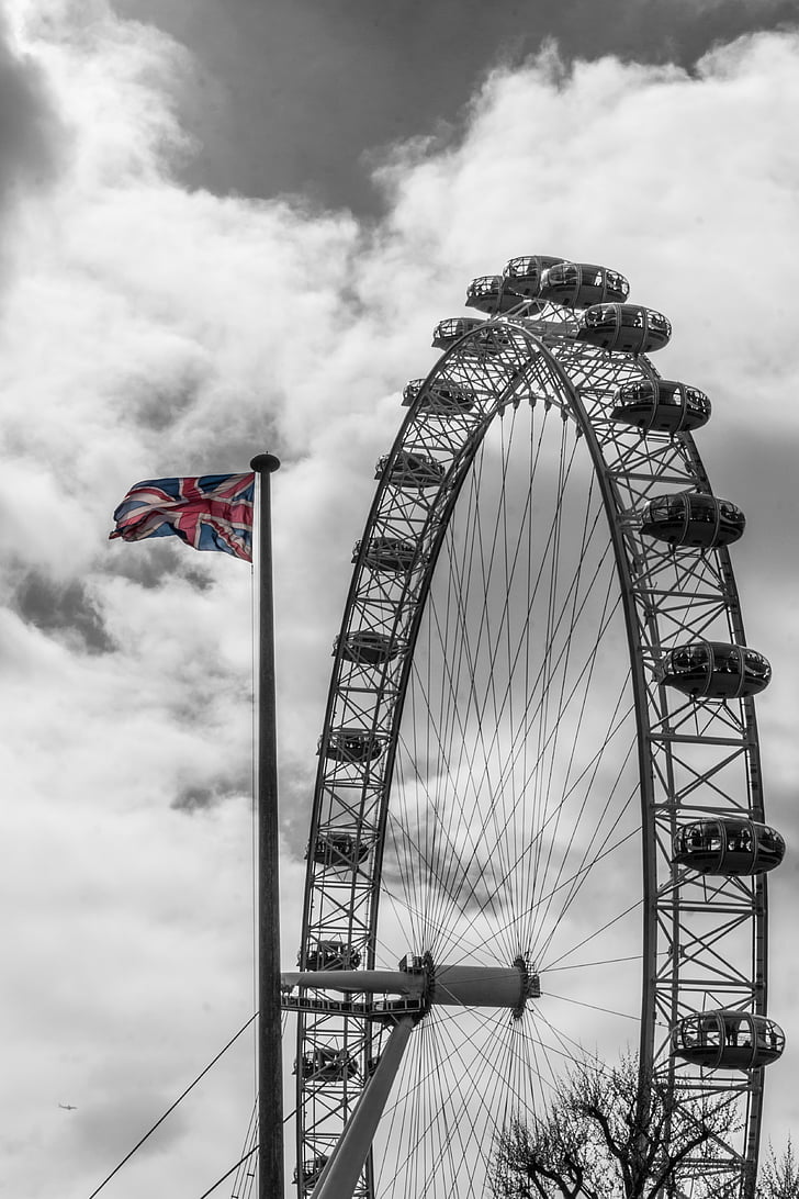 London, London eye, pariserhjul, Storbritannien, England, Storbritannien, Steder af interesse