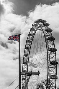 Лондон, Лондонското око, виенско колело, Великобритания, Англия, Обединено кралство, места на интереси