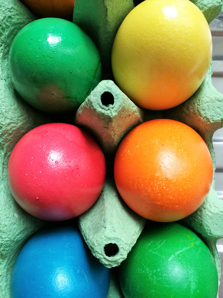 vajcia, farebné, Veľkonočné, veľkonočné vajíčka, Veselú Veľkú noc, farebné, maľované vajíčka