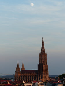 Ulm kathedraal, kerk, Münster, Dom, Kathedraal, het platform, gebouw