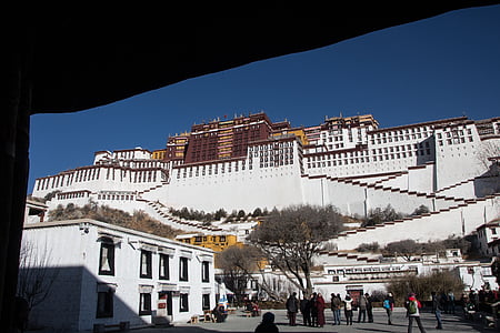 Tibet, Lhásza, Potala, Potala-palota, kolostor, buddhista