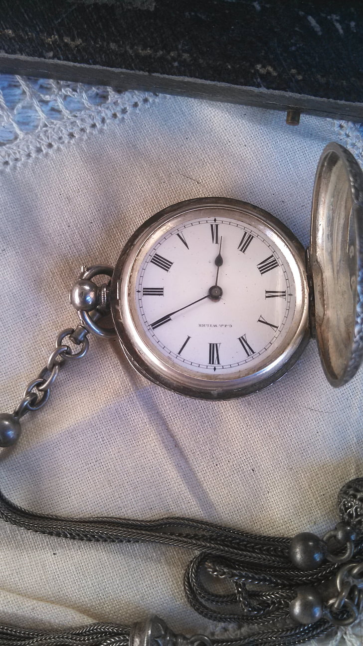 rellotge de butxaca, temps, rellotge, vell, anyada, nou rellotge, mobles