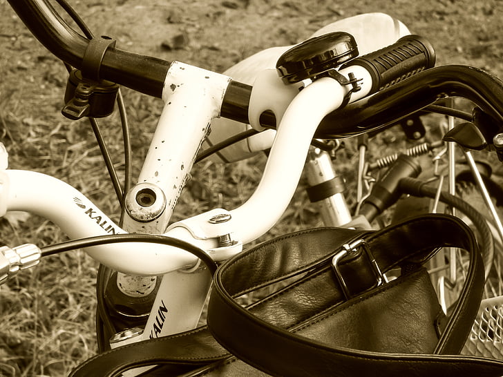 bicicleta, kerékpér, vehicle, bossa de govern, campana, transport, excursió