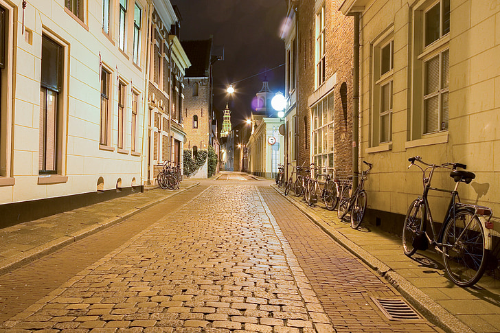 drumul, noapte, biciclete, lumini, iluminat, fotografia de noapte, Anunturi imobiliare