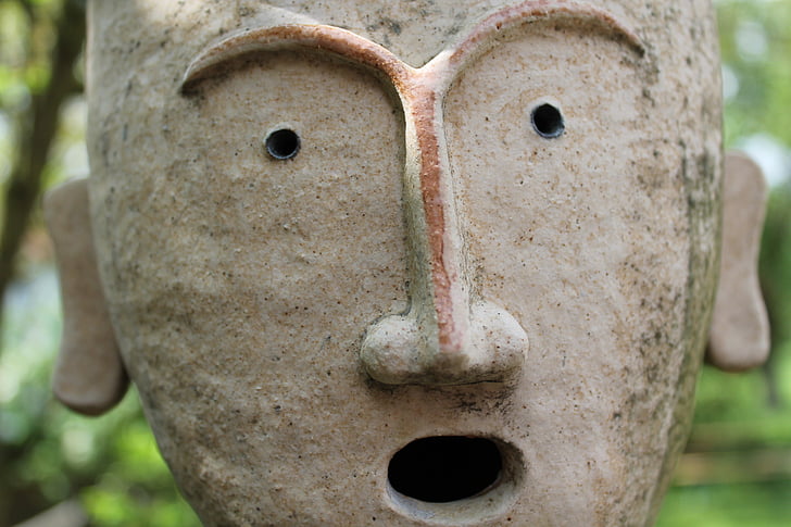clay figure, face, eyes, nose, mouth, art, marvel