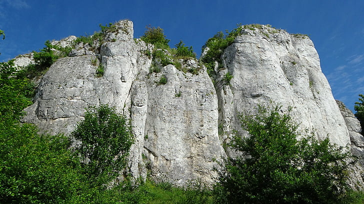 akmenų, limestones, Jura krakowsko Čenstakava, Gamta, Lenkija, kraštovaizdžio, žygiai pėsčiomis