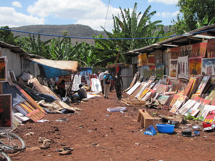 市场, 坦桑尼亚, 绘画