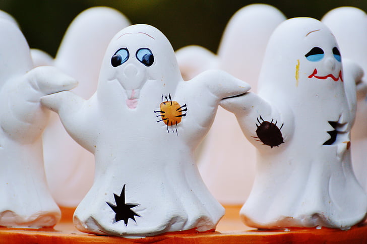 halloween, ghosts, ghost, group, cute, foraging haunting, figure