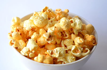 popcorn, kiirtoit, filmi, kino, toidu, mais, suupiste