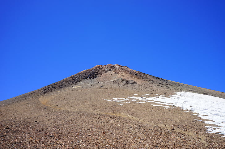 teiden, Pico del teide, huippukokous, tulivuori, tulivuori huippukokouksen, nousu, pois