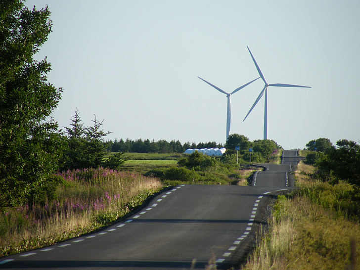 moulins à vent, smola rising, parc éolien, nature norvégienne