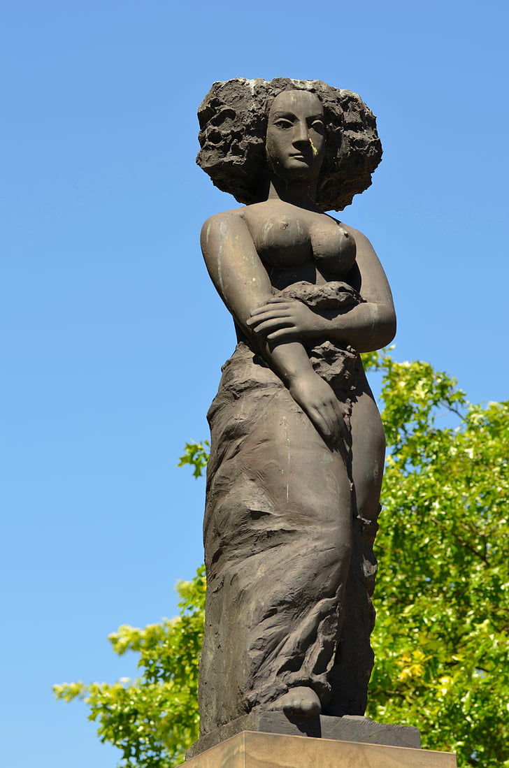 Статуята, жена, скулптура, фигура, изкуство, каменна фигура, тяло