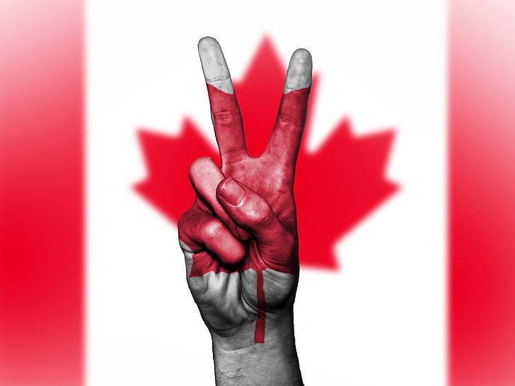 Frieden, Kanada, Flagge, kanadische, Parlament, Regierung, nationalen
