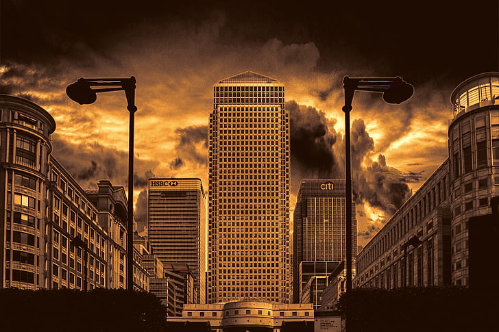 Kota, London, Inggris, arsitektur, perkotaan, bangunan, Menara