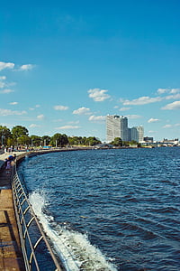 Seaside, Aalto, Yokohama, pilvenpiirtäjä, rakennus, Sea, vesi