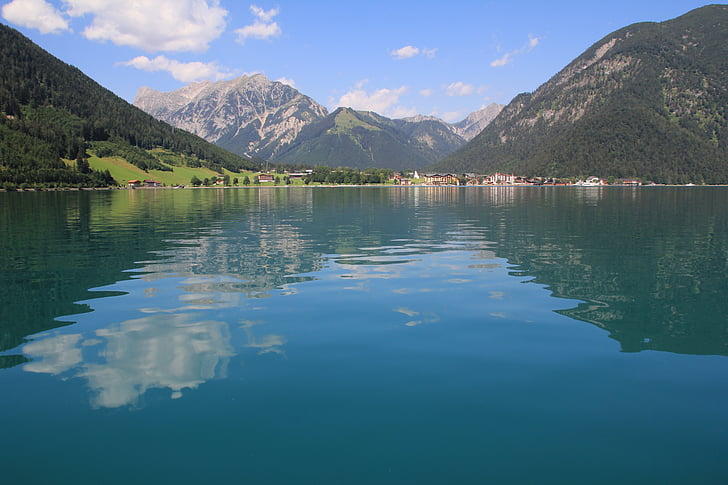 Achensee, Tyrol, Austria, Alpy tyrolskie, Natura, Jezioro, panoramy