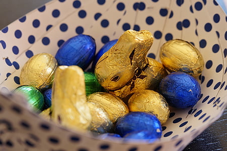 Великденски яйца, яйце, Шоколадови яйца, шоколад, Великден, цветни, цвят