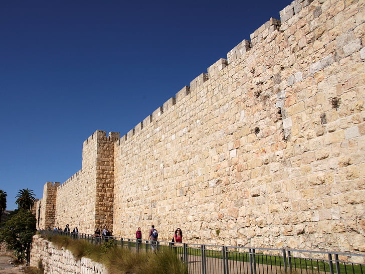 Jeruzalem, gradski zid, pričvršćivanje, zid, Izrael, Sveti grad, grad
