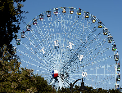 Ferris wheel, công viên giải trí, xe ô tô, vòng tròn, giải trí, đi xe, bầu trời