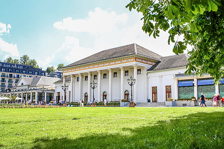 Baden-Baden, Kurhaus, Casino, Toerisme, lente, zomer, Goetheplatz