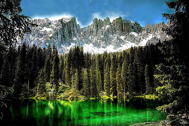 Dolomitok, hegyek, Olaszország, alpesi, Dél-Tirol, Trentino, UNESCO Világörökség