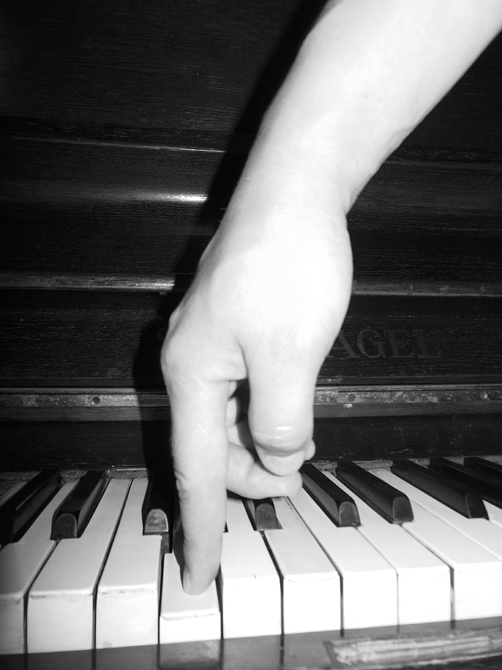 nøkler, piano, musikk