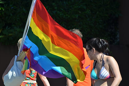Bandera del arco iris, Bandera, colorido