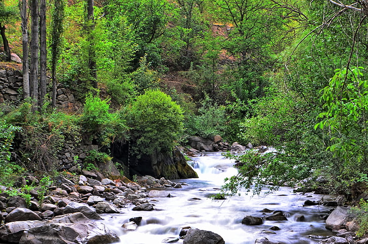 rieka, Príroda, Turecko, Príroda, Zelená, holým nebom, Natur