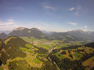 hegyek, Ausztria, Vision, panoráma, túrázás, táj, természet