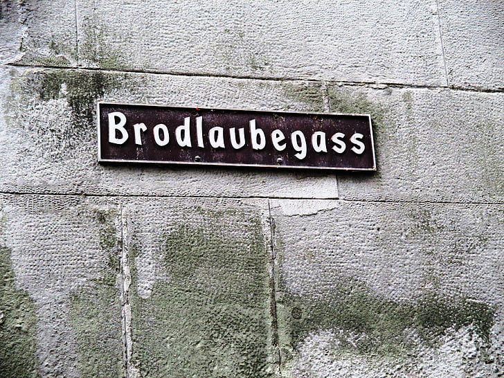 sokak, brodlaubegass, duvar, Kum taşı, eski şehir, Stein am rhein, Schaffhausen