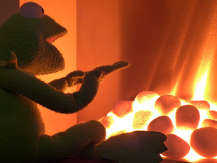 oven, warmte, warme, Kermit, kikker, gloed, pop