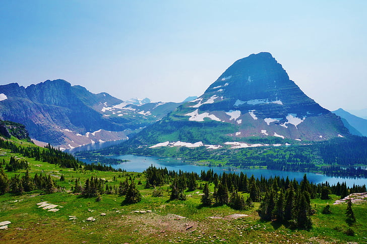 América, Estados Unidos, Montana, glaciar de, nacional, Parque, montaña