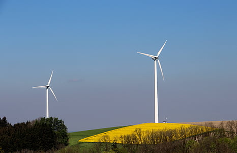 Windenergie, Windrad, Windräder, Energie, Wind, Umgebung, winkraft
