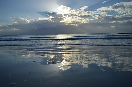 пляж, Восход, Природа, мне?, океан, Береговая линия, волна
