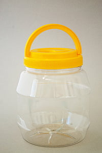 PET botol dengan tutup, plastik, hewan peliharaan, Jar, kontainer, botol, topi
