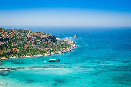 Κρήτη, Ελλάδα, παραλία, στη θάλασσα, Οι πέτρες, ο ήλιος, καιρικές συνθήκες
