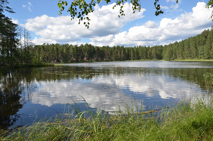 Finlande, large, Lac