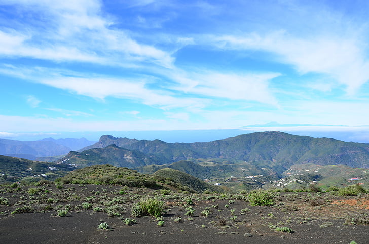 gran canaria, Islas Canarias, España, volcánica, paisaje, naturaleza, montaña