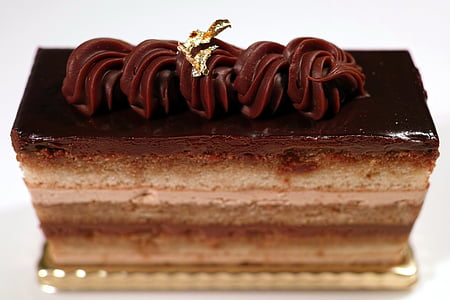 gâteau, Patisserie, chocolat, Opéra