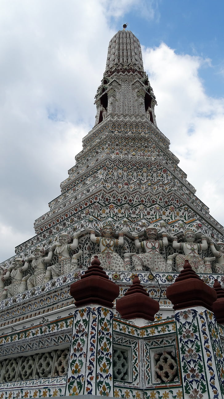 Pałac, świątyni złożonych, wieże, miejsca kultu, Bangkok, Lumphini park, wiara